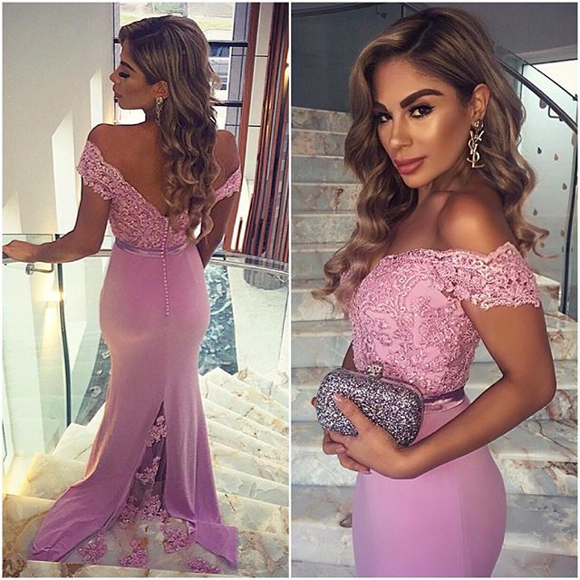 slim fit dress slacks Nox Anabel C1422 Prom Dress - Fuchsia main image 0