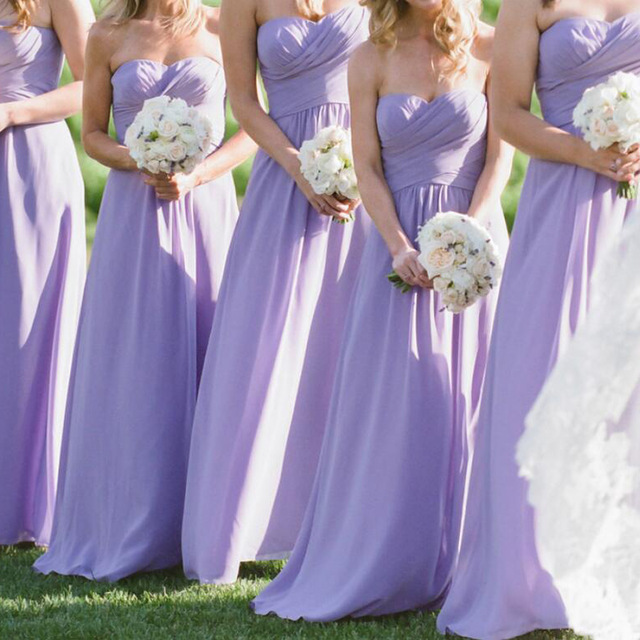 MissJophiel Halter Empire Waist Floor Length Long Floral Lavender Wedd –  MACloth